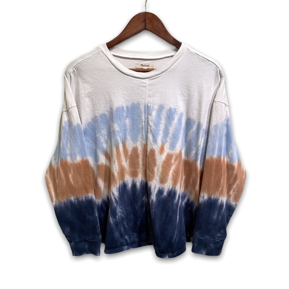 Madewell Tops - MADEWELL SIZE SMALL NEWVILLE TIE DYE LONG SLEEVE RELAXED FIT SHIRT 

Size:Small
